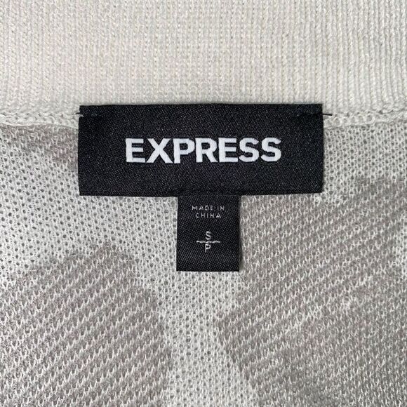 Express women S 100% cotton camo print open front cardigan w/pockets - Picture 7 of 12